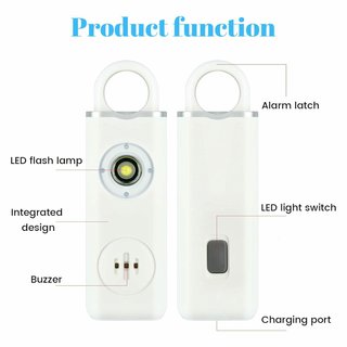 Alarma Personal 130dB Llavero Seguridad