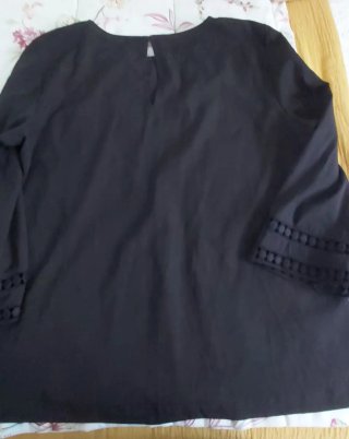 Blusa Sfera Negra Manga Francesa Talla XL