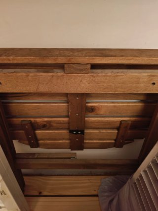 Mesa plegable con sillas madera exterior