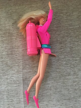 Barbie Nautic Vintage Traje Buceo Rosa