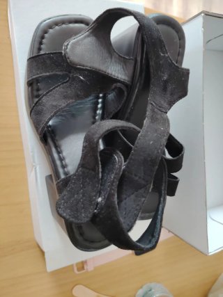 Sandalias de plataforma negras