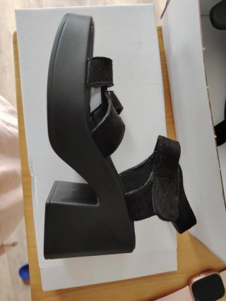 Sandalias de plataforma negras