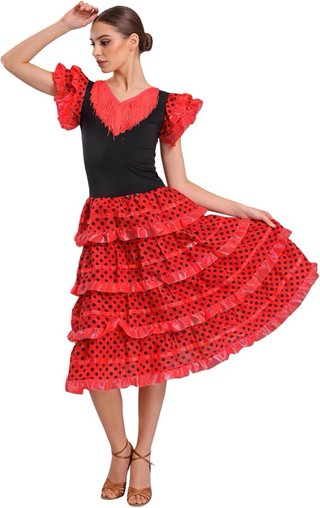 Vestido Flamenca Mujer Volantes Talla S