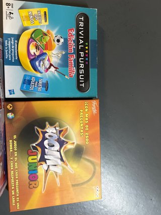 Juegos de mesa Trivial Pursuit, Boom y Bingo 5€