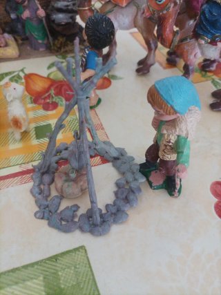 Pesebre figuras cabezones