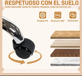 Silla de oficina ergonómica blanca