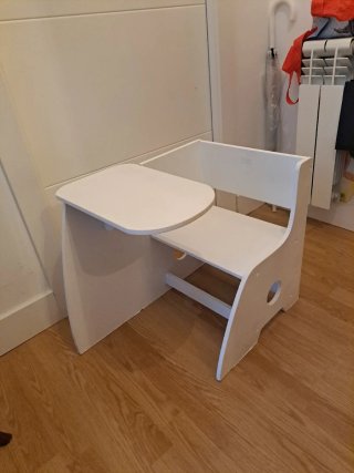 Pupitre blanco infantil