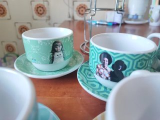 Juego 6 Tazas Café Vintage Front