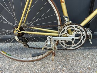 Bicicleta Zeleris Clásica Dorada Talla 58.