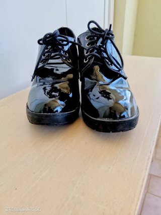Zapatos Gótica Emo Tacón Negro Talla 36
