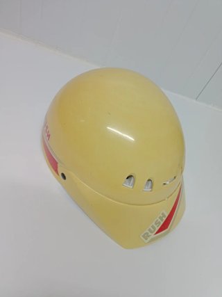 Casco visera moto beige RUSH