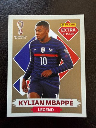 Lote cromos oro Panini Extra Stickers Qatar 2022