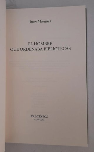 El hombre que ordenaba bibliotecas