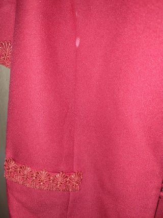 Chaqueta Roja Manga Corta Talla 50