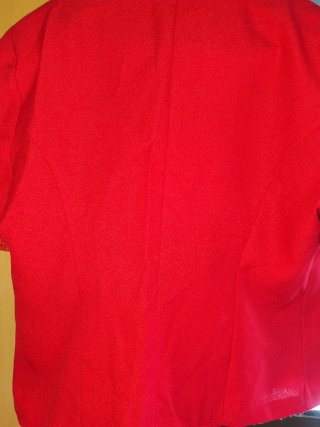 Chaqueta Roja Manga Corta Talla 50