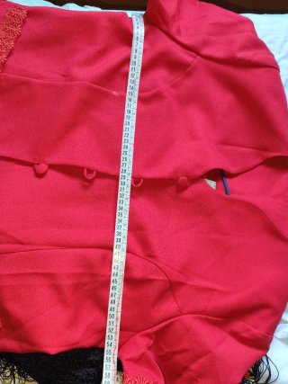 Chaqueta Roja Manga Corta Talla 50