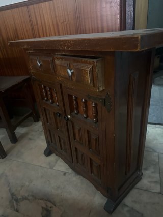 Mueble auxiliar madera maciza rústico