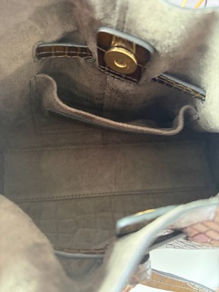 Bolso Adolfo Dominguez piel efecto cocodrilo