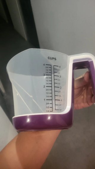 Jarra Medidora Digital Jocca Morado Transparente