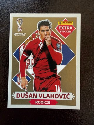 Lote cromos Panini oro Extra Stickers Qatar 2022