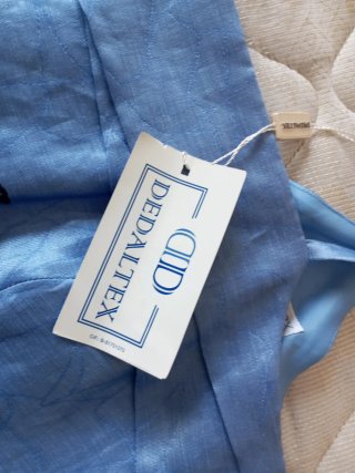 Top lino vestir azul, elegante para bodas