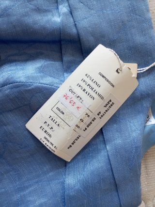 Top lino vestir azul, elegante para bodas