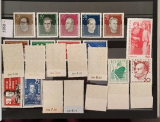 Sellos RDA 1960 MNH y hojas preimpresas Leuchtturm