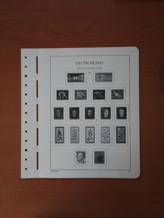 Sellos RDA 1960 MNH y hojas preimpresas Leuchtturm