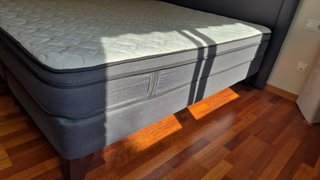 Cama 160x200 Tela y Madera con cabecero