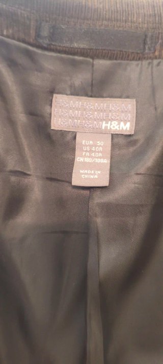 Americana de pana H&M marrón