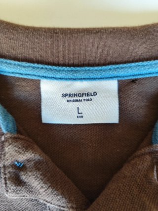 Polo Springfield Marrón Talla L