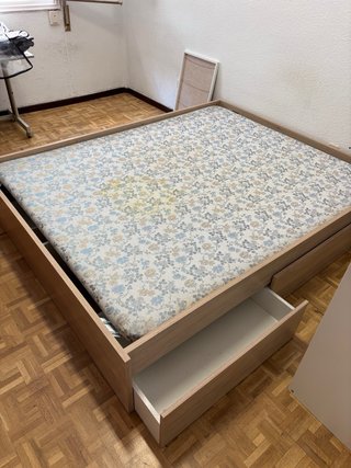 Estructura cama matrimonio madera
