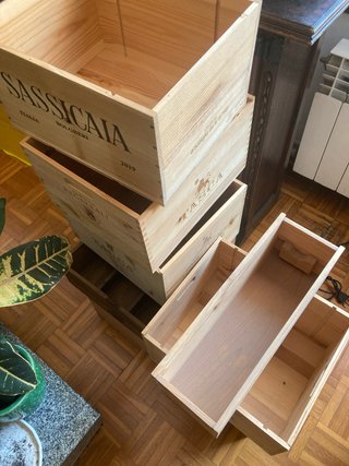 Cajas de vino de madera