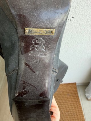 Botas de piel negras Massimo Dutti