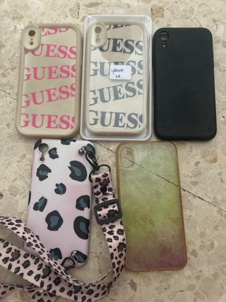 Lote 5 Fundas iPhone XR Guess