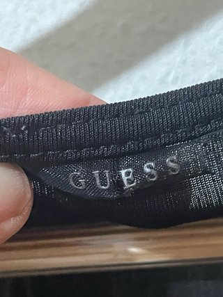 Camisa Guess Negra sin Mangas Talla S