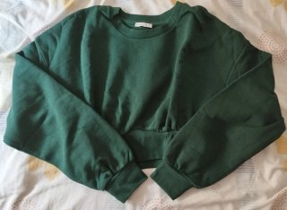 Sudadera Beige y Verde Mango