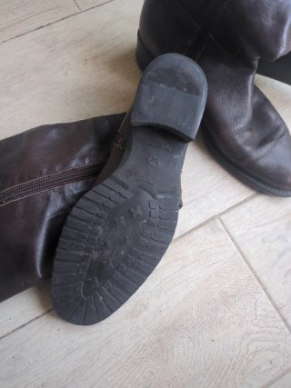 Botas altas de piel Wonder talla 38