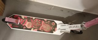 Patinete Oxelo MID1 blanco y rosa