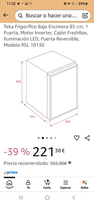 Nevera Teka Motor Inverter