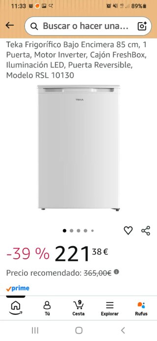 Nevera Teka Motor Inverter