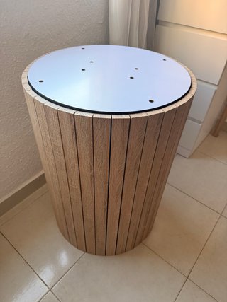 Base de mesa redonda madera