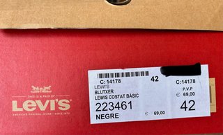 Zapatillas Levi's Hombre Negras