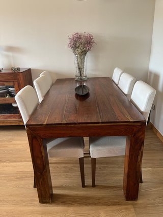 Mesa comedor madera teca