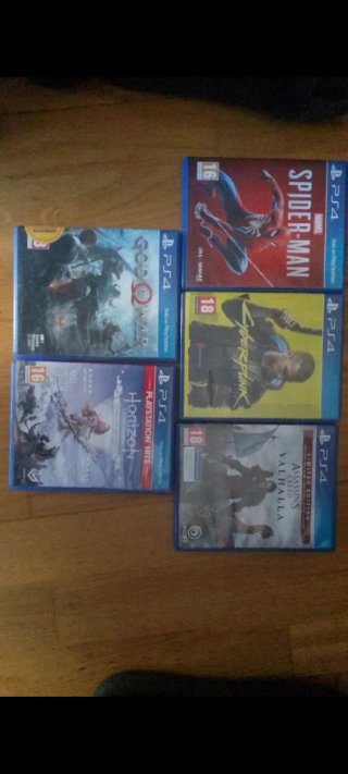 Lote 4 Juegos PS4: Spider-Man, God of War, Horizon