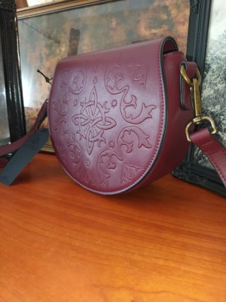 Bolso Disturbia burdeos gótico nuevo