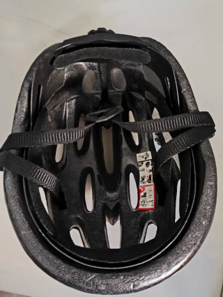 Casco Bicicleta Dunlop Plateado. Talla M.