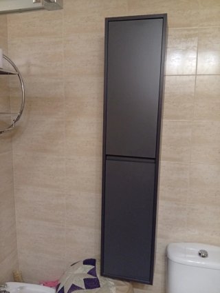 Mueble lavabo y armario a juego