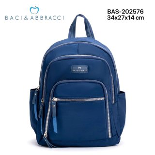 Zaino Baci & Abbracci Azzurro 34x27x14 cm