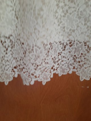 Vestido encaje blanco Zara Talla M